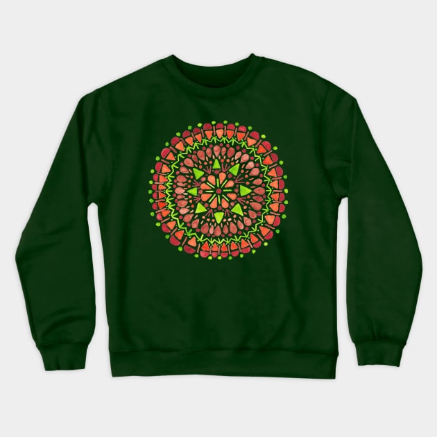 Autumn Mandala Crewneck Sweatshirt by LauraKatMax